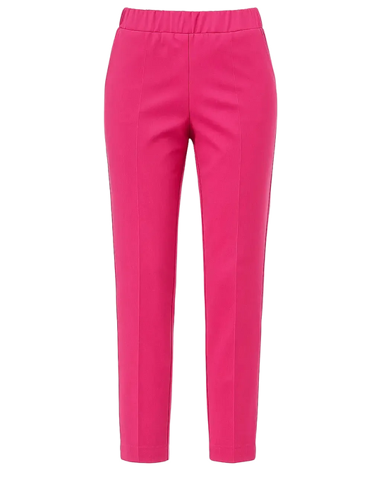 Pantalone in rasatello di cotone slim fit DORABELLA Fucsia-50