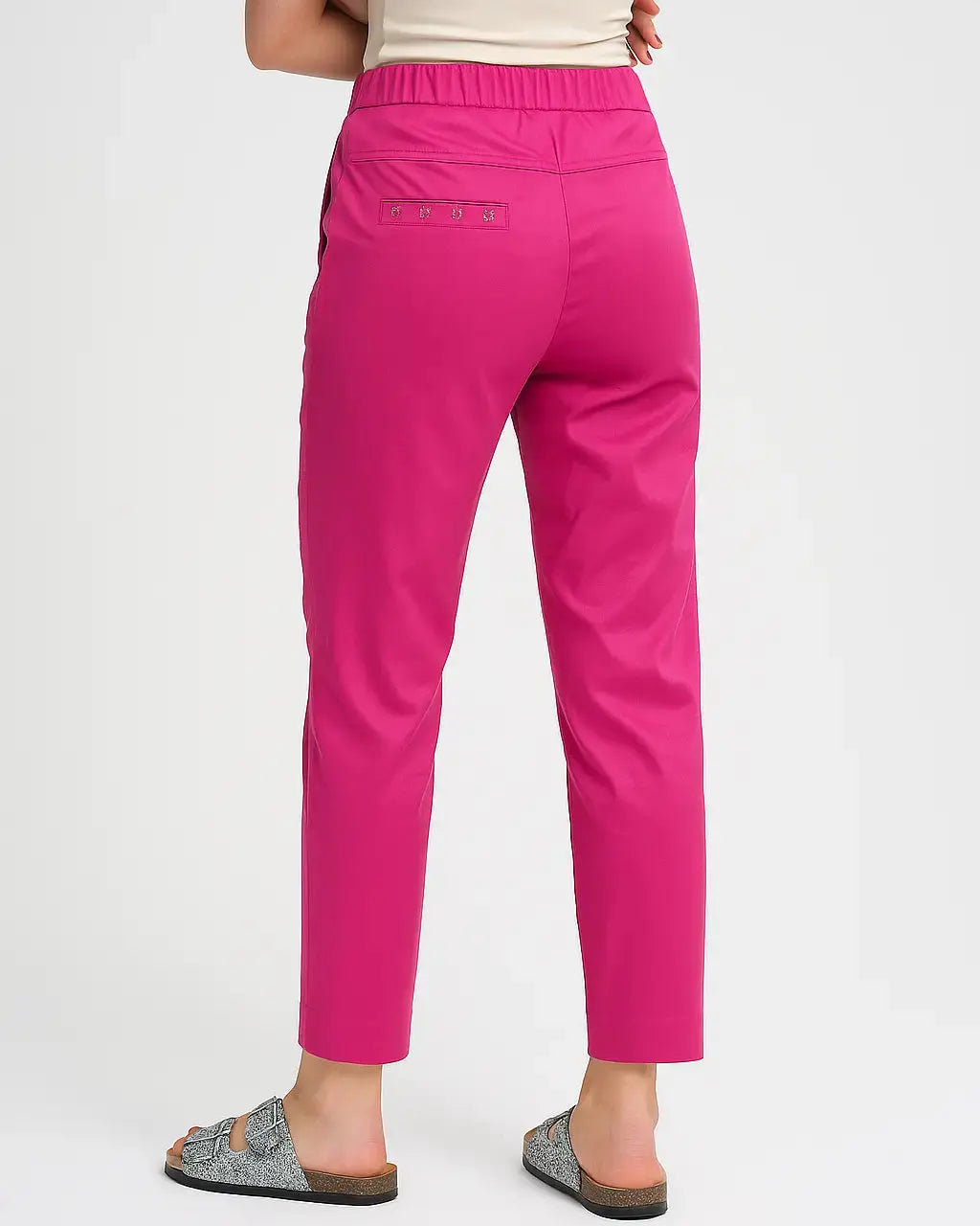 Pantalone in rasatello di cotone slim fit DORABELLA