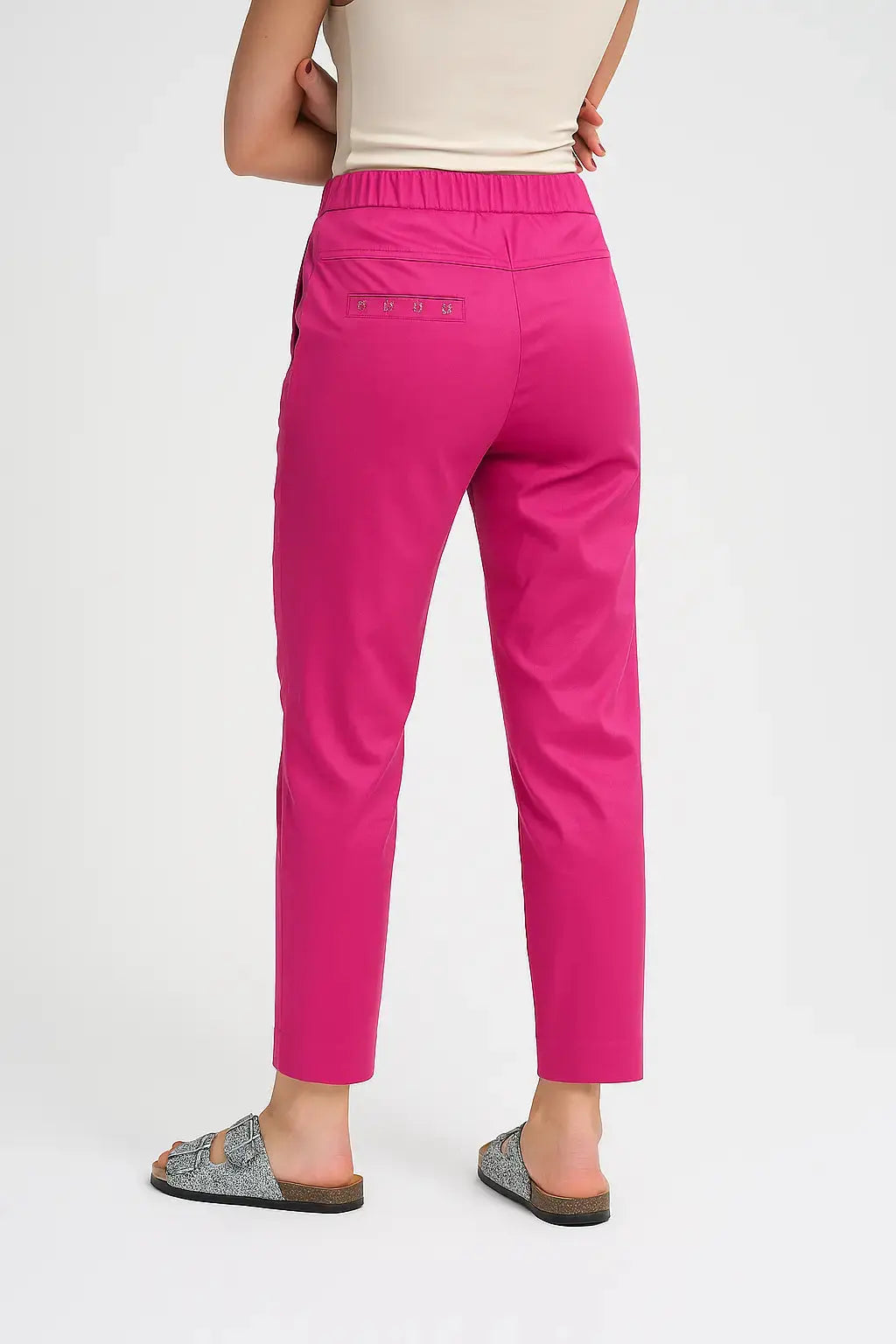 Pantalone in rasatello di cotone slim fit DORABELLA