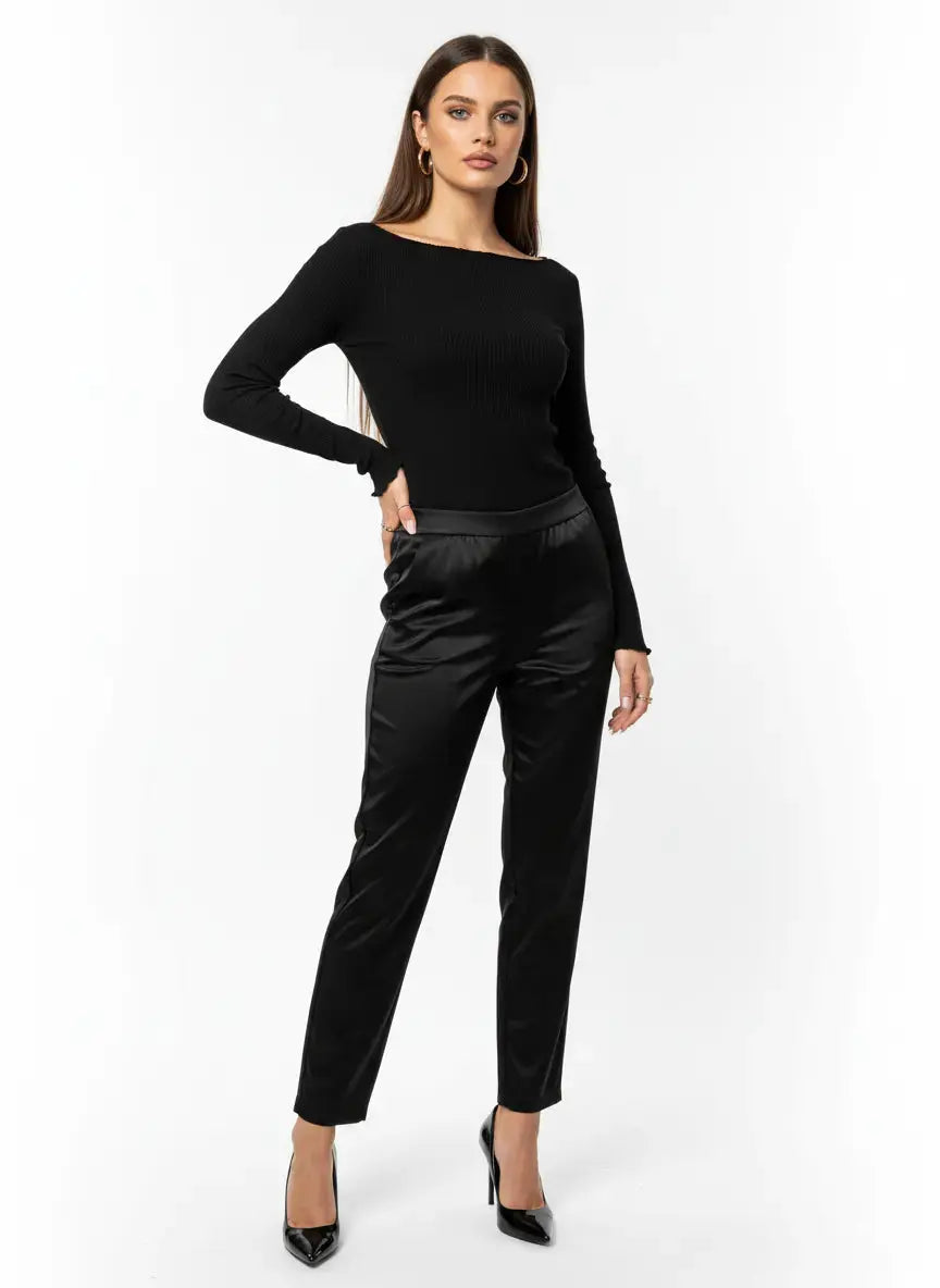 Pantalone in tinta unita a gamba dritta DORABELLA