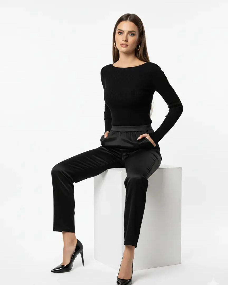 Pantalone in tinta unita a gamba dritta DORABELLA