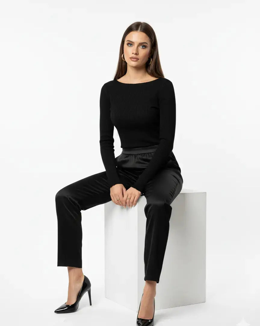 Pantalone in tinta unita a gamba dritta DORABELLA