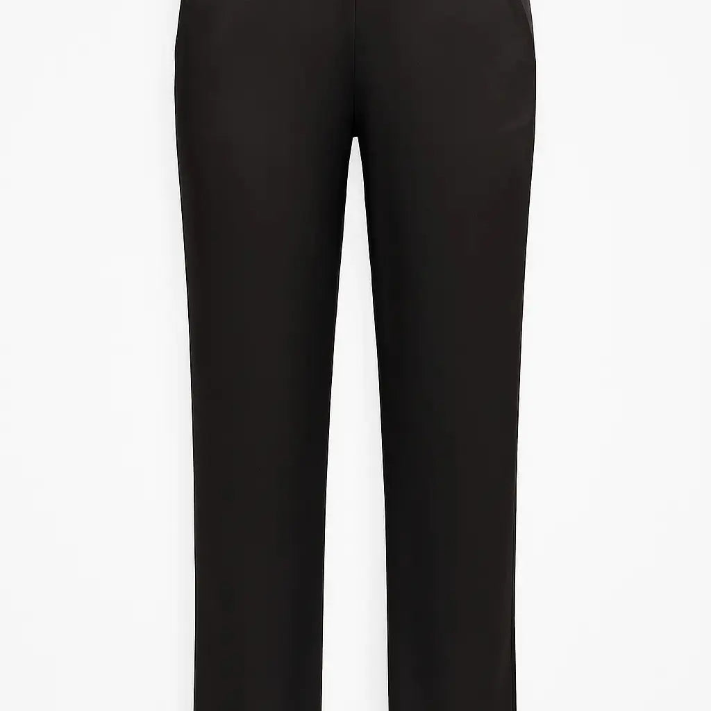 Pantalone in tinta unita a gamba dritta DORABELLA XXL / Nero