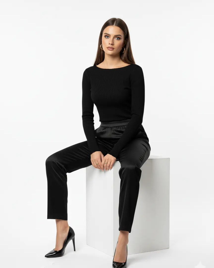 Pantalone in tinta unita a gamba dritta DORABELLA