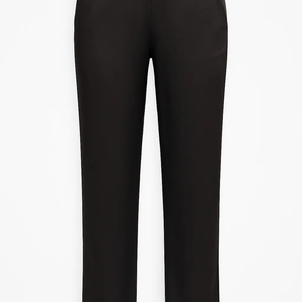 Pantalone in tinta unita a gamba dritta DORABELLA XXL / Nero