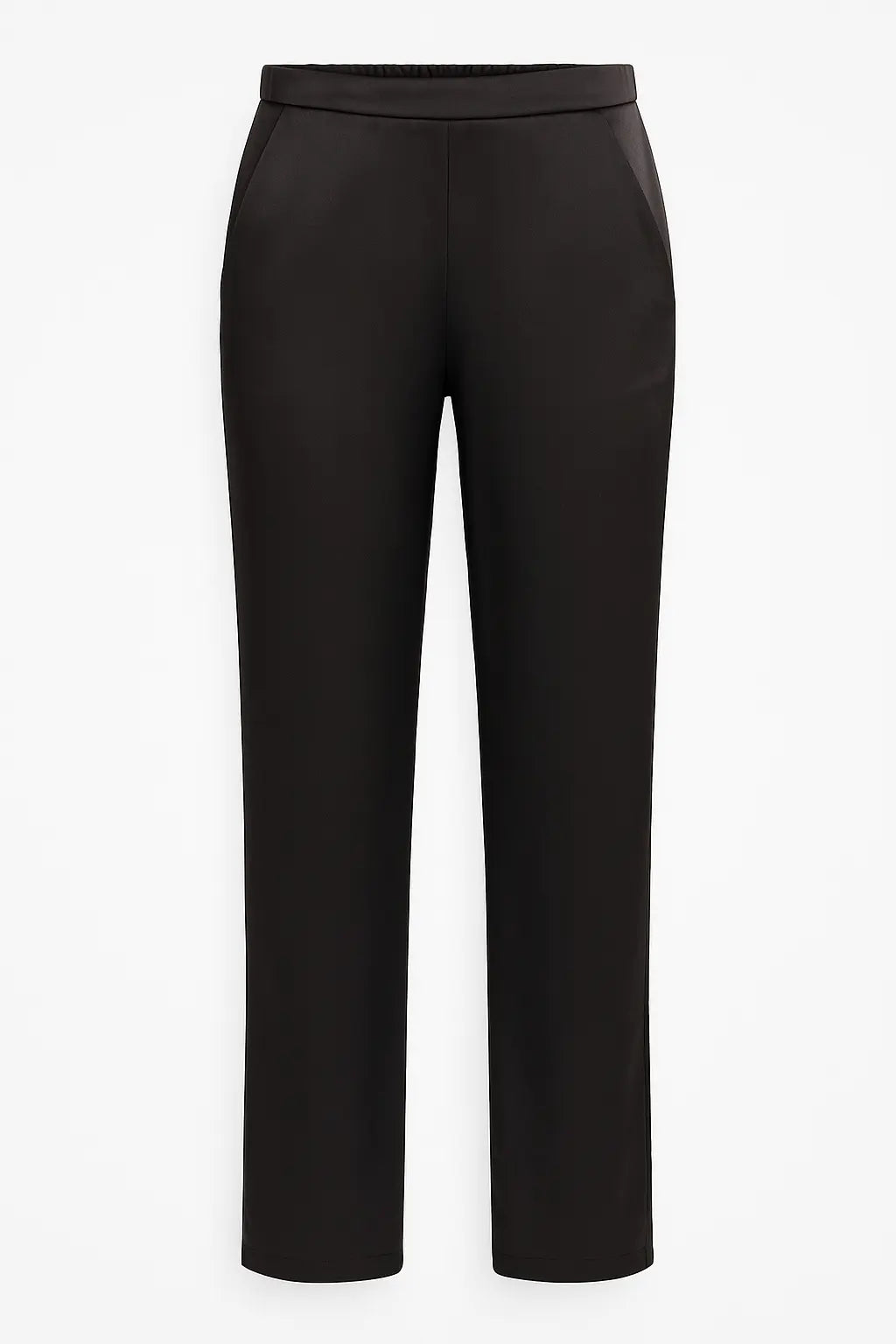 Pantalone in tinta unita a gamba dritta DORABELLA XXL / Nero