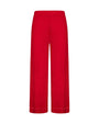 Pantalone in tinta unita con passamaneria in misto viscosa ROSSO INDIA DORABELLA