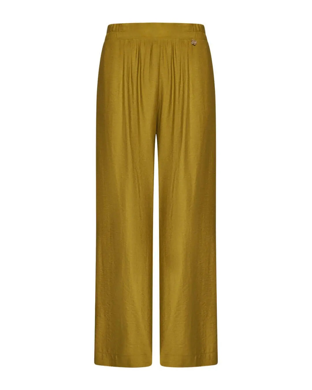 Pantalone in viscosa in tinta unita con bustino elastico PISTACCHIO DORABELLA PIU' 49