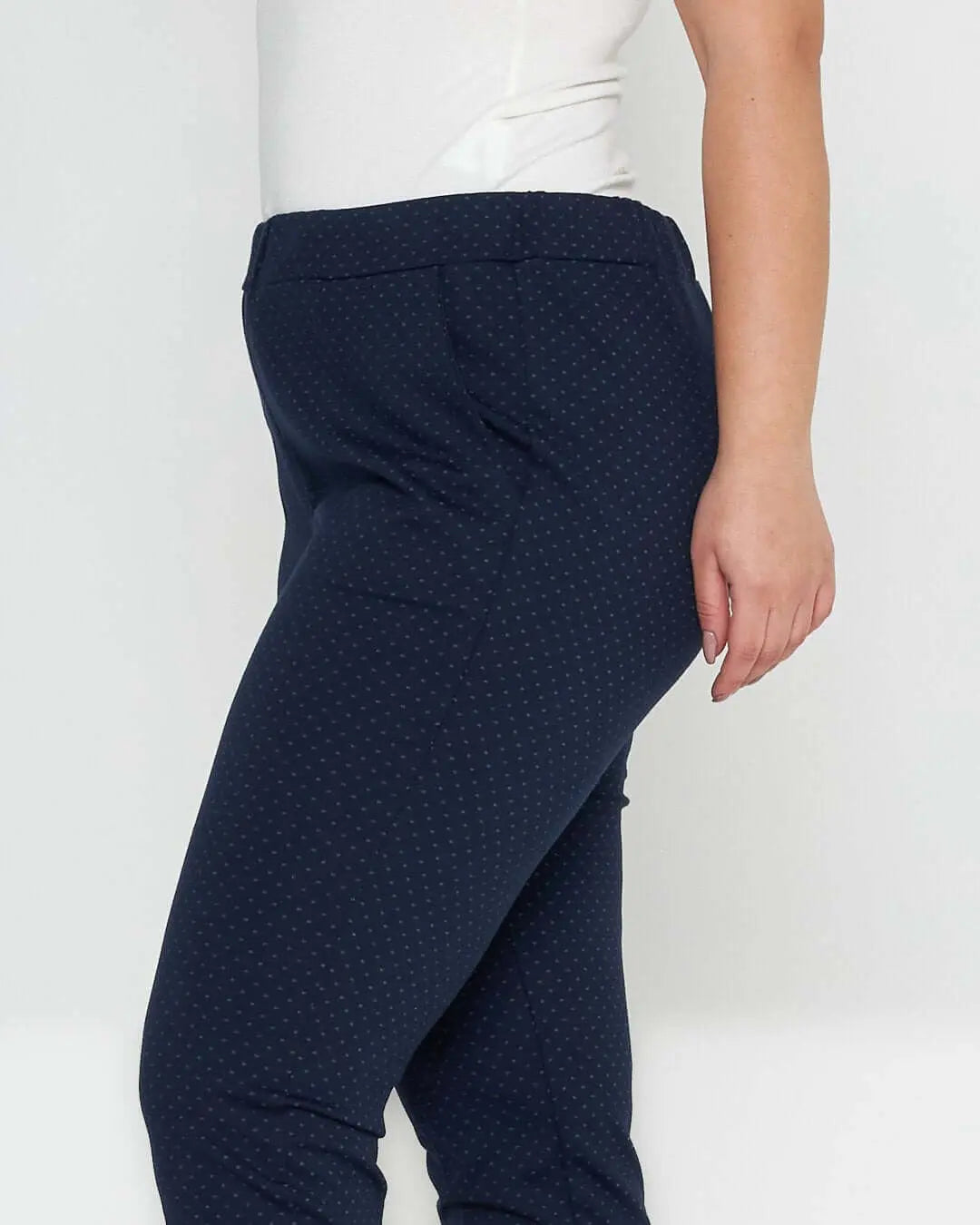 Pantalone microfantasia BLU DORABELLA