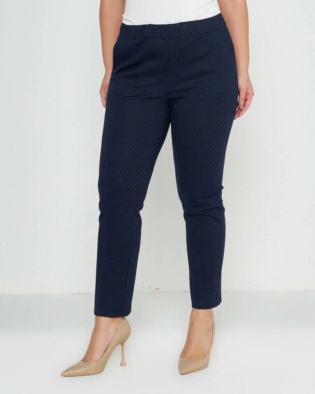 Pantalone microfantasia BLU DORABELLA