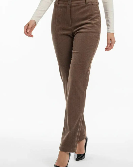 Pantalone mille righe con zip e bustino DORABELLA