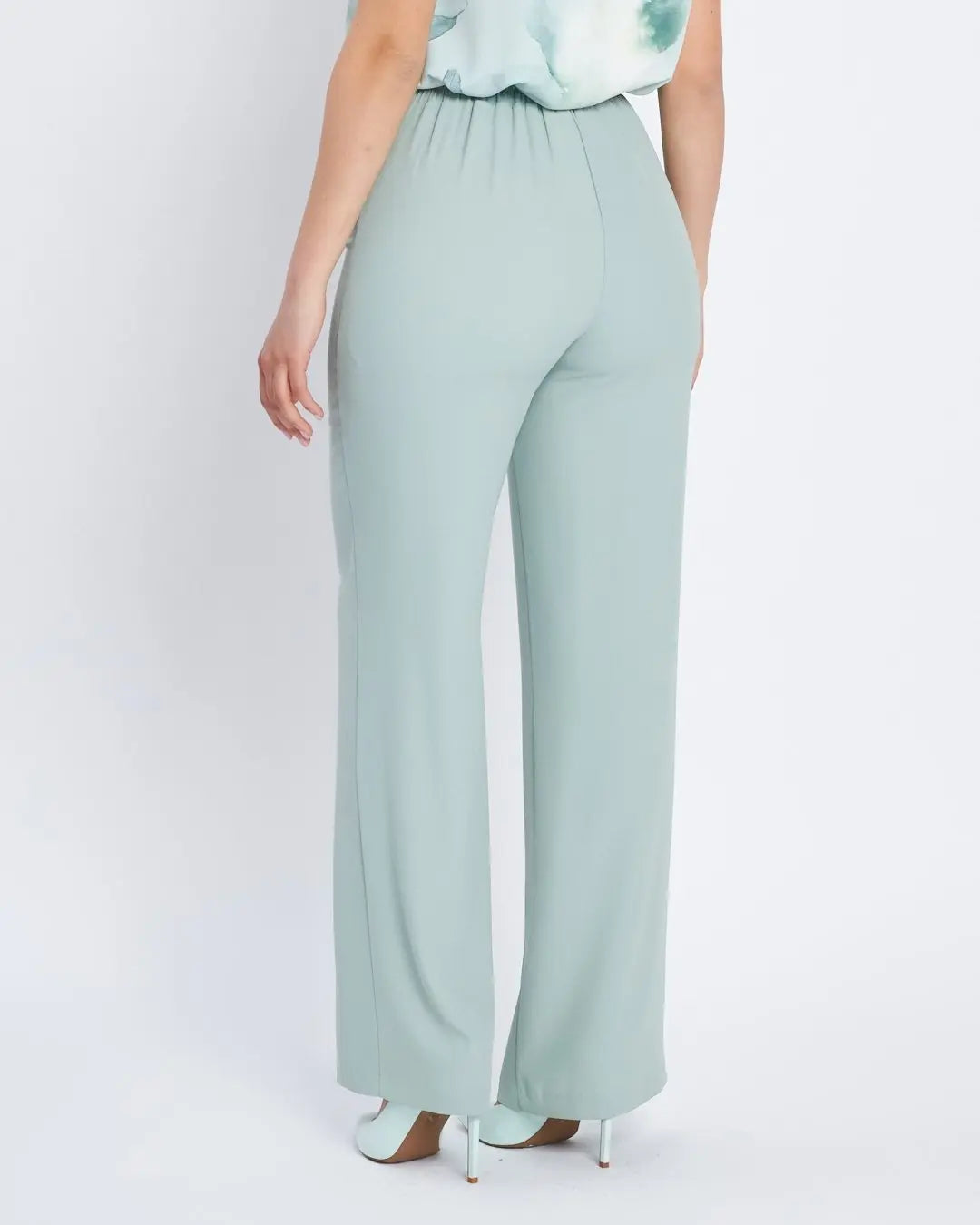 Pantalone palazzo in cady con bustino elastico ALOE DORABELLA