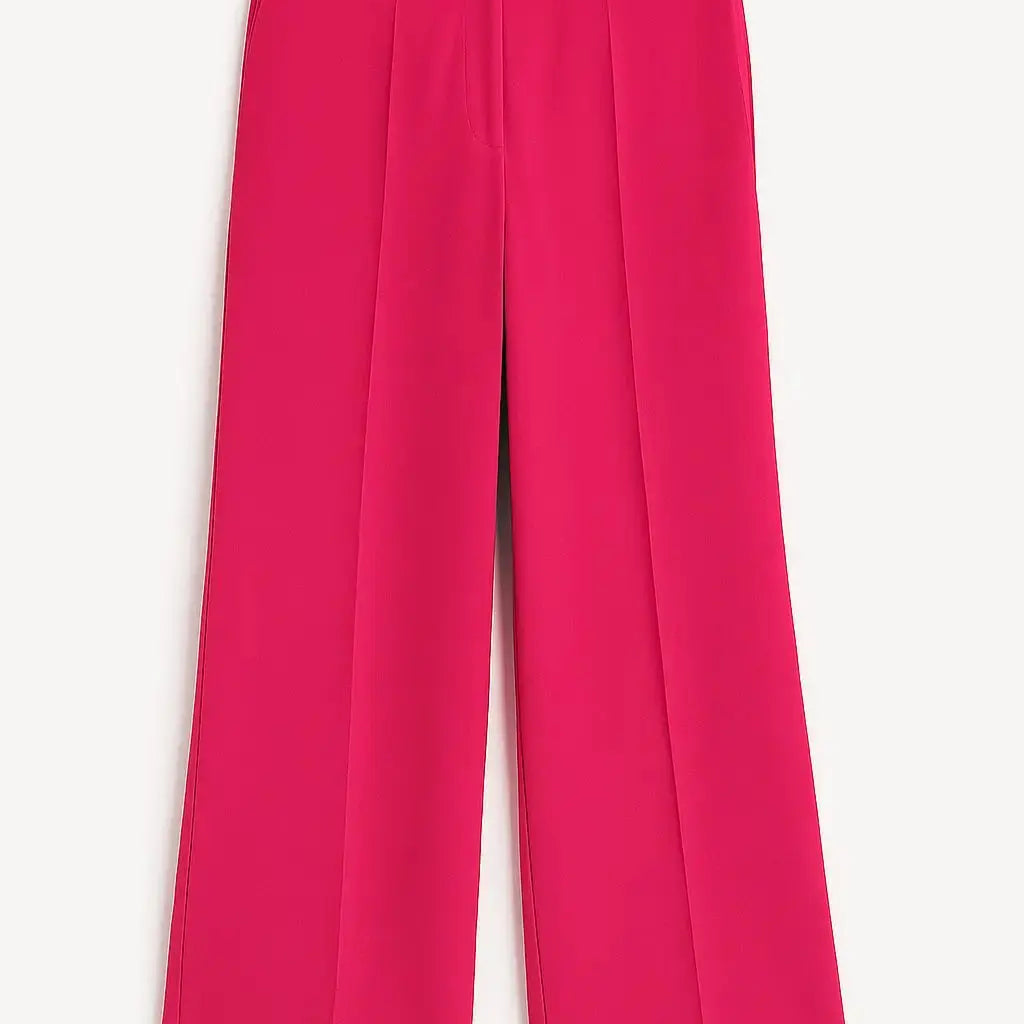 Pantalone palazzo in cady fluido magenta DORABELLA Magenta-3XL