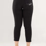 Pantalone pinocchietto con ricamo NERO DORABELLA