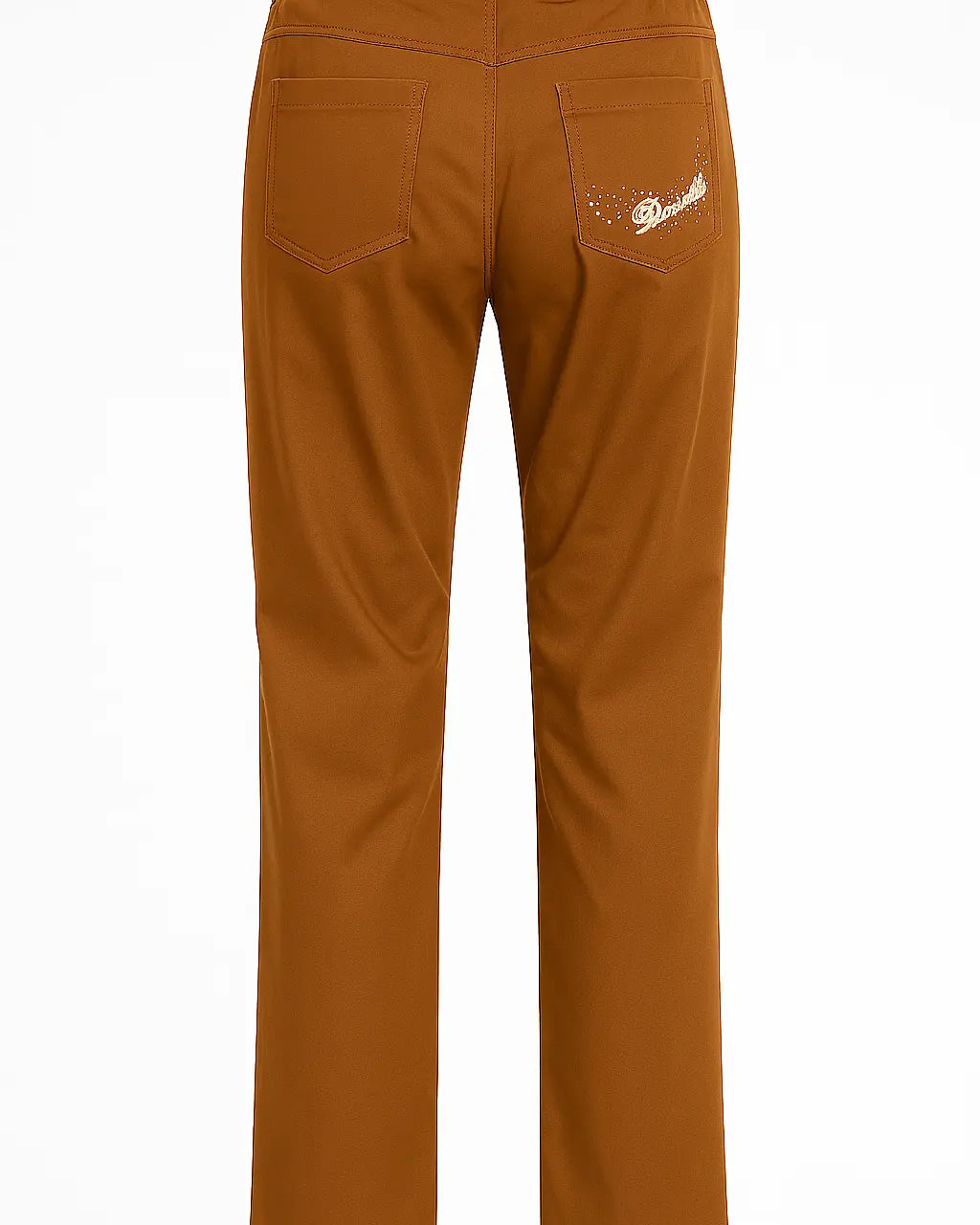 Pantalone pinocchietto con ricamo TABACCO DORABELLA