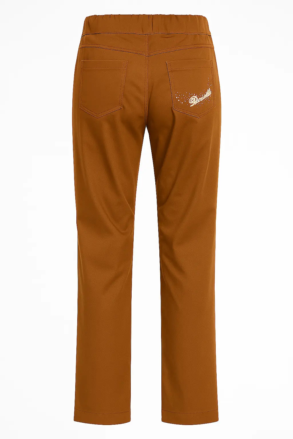 Pantalone pinocchietto con ricamo TABACCO DORABELLA