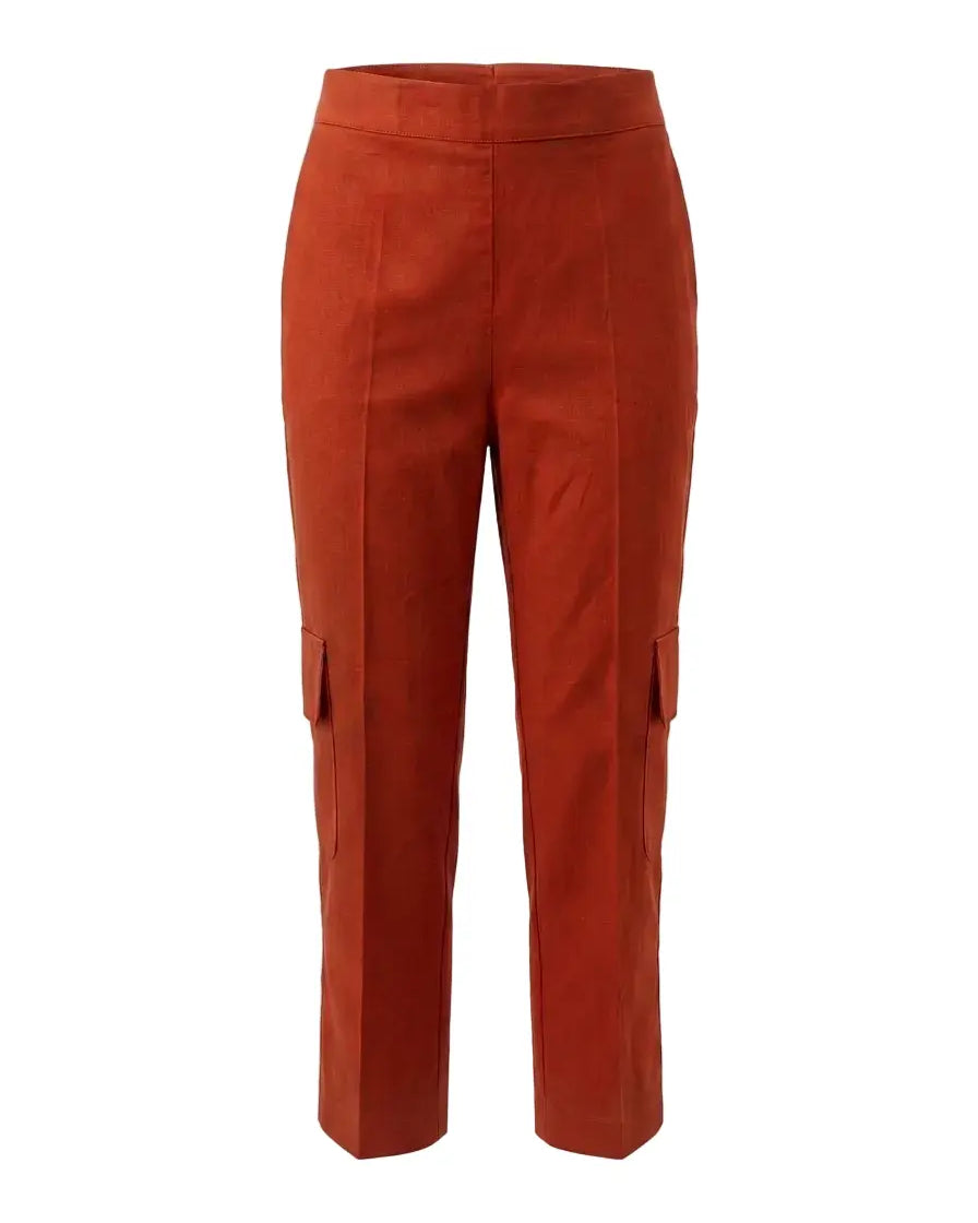 Pantalone pinocchietto con tasconi laterali in cotone DORABELLA