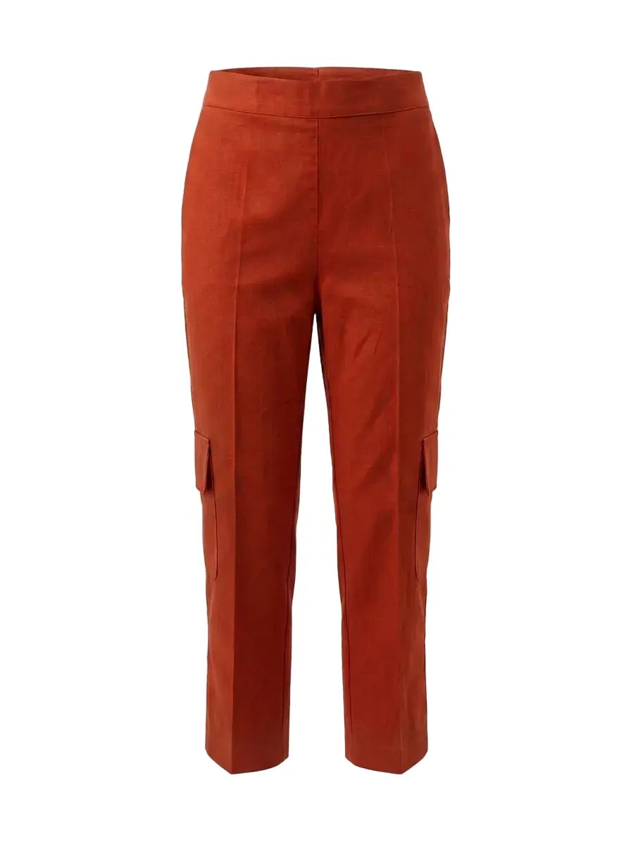 Pantalone pinocchietto con tasconi laterali in cotone DORABELLA