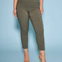 Pantalone pinochhietto con ricamo MILITARE DORABELLA
