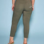 Pantalone pinochhietto con ricamo MILITARE DORABELLA