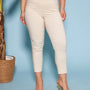 Pantalone pinochhietto con ricamo SABBIA DORABELLA