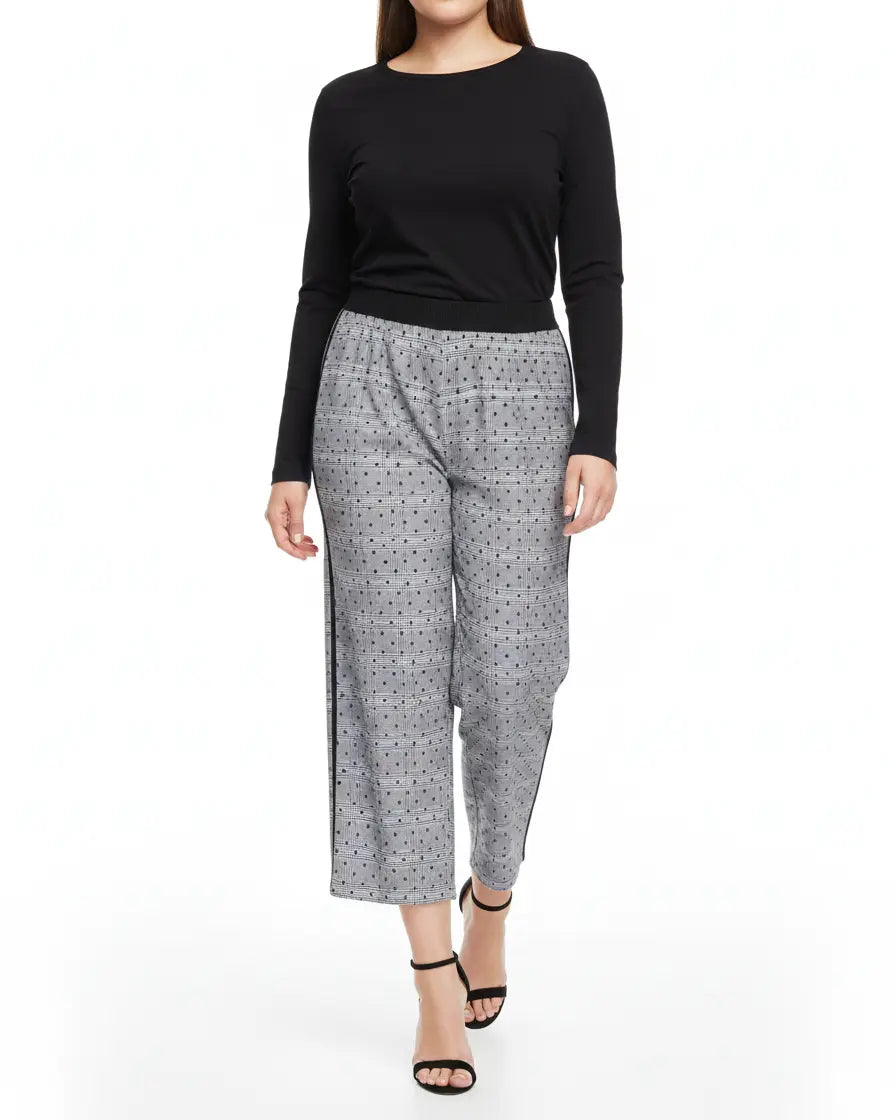 Pantalone principe di Galles GRIGIO-NERO IRONICA