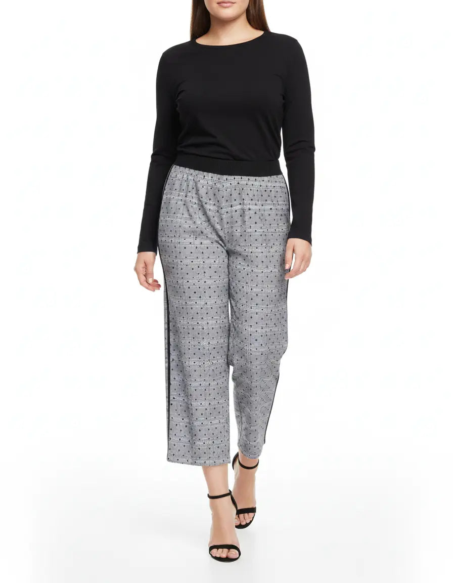 Pantalone principe di Galles GRIGIO-NERO IRONICA