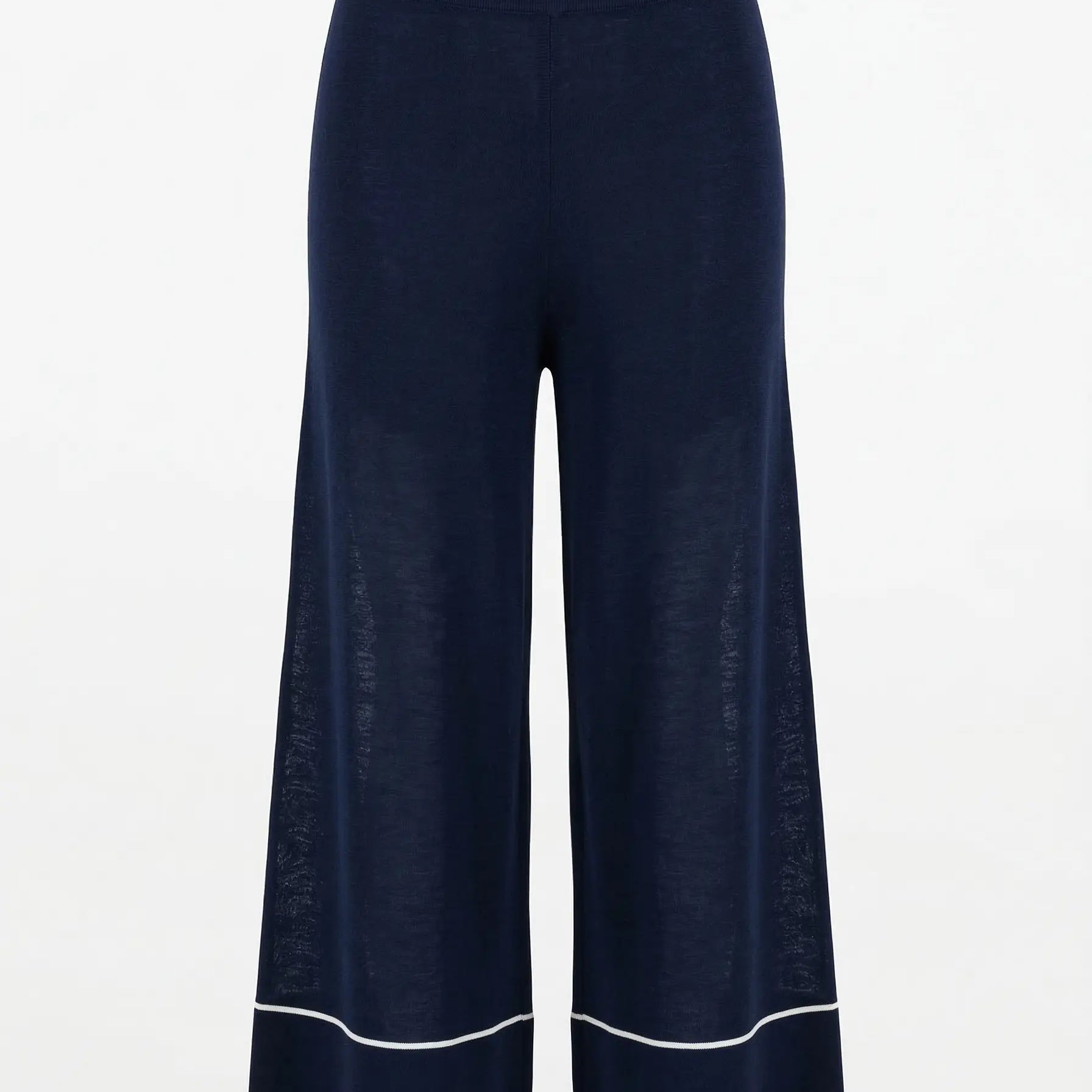 Pantalone profili a contrasto vaniglia DORABELLA