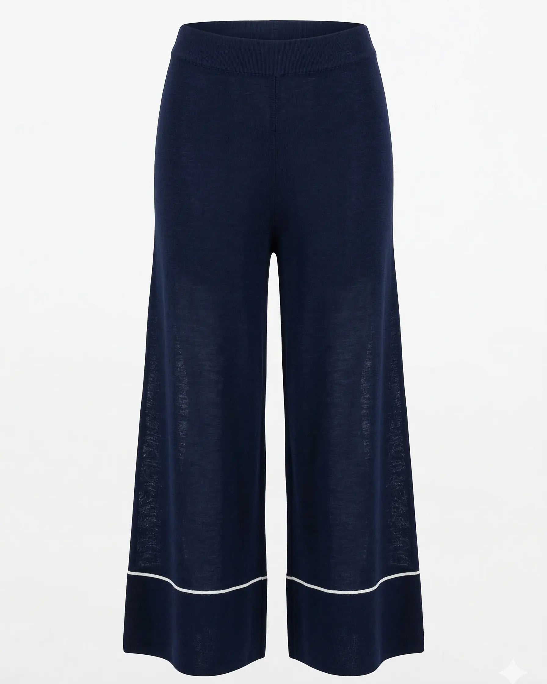 Pantalone profili a contrasto vaniglia DORABELLA