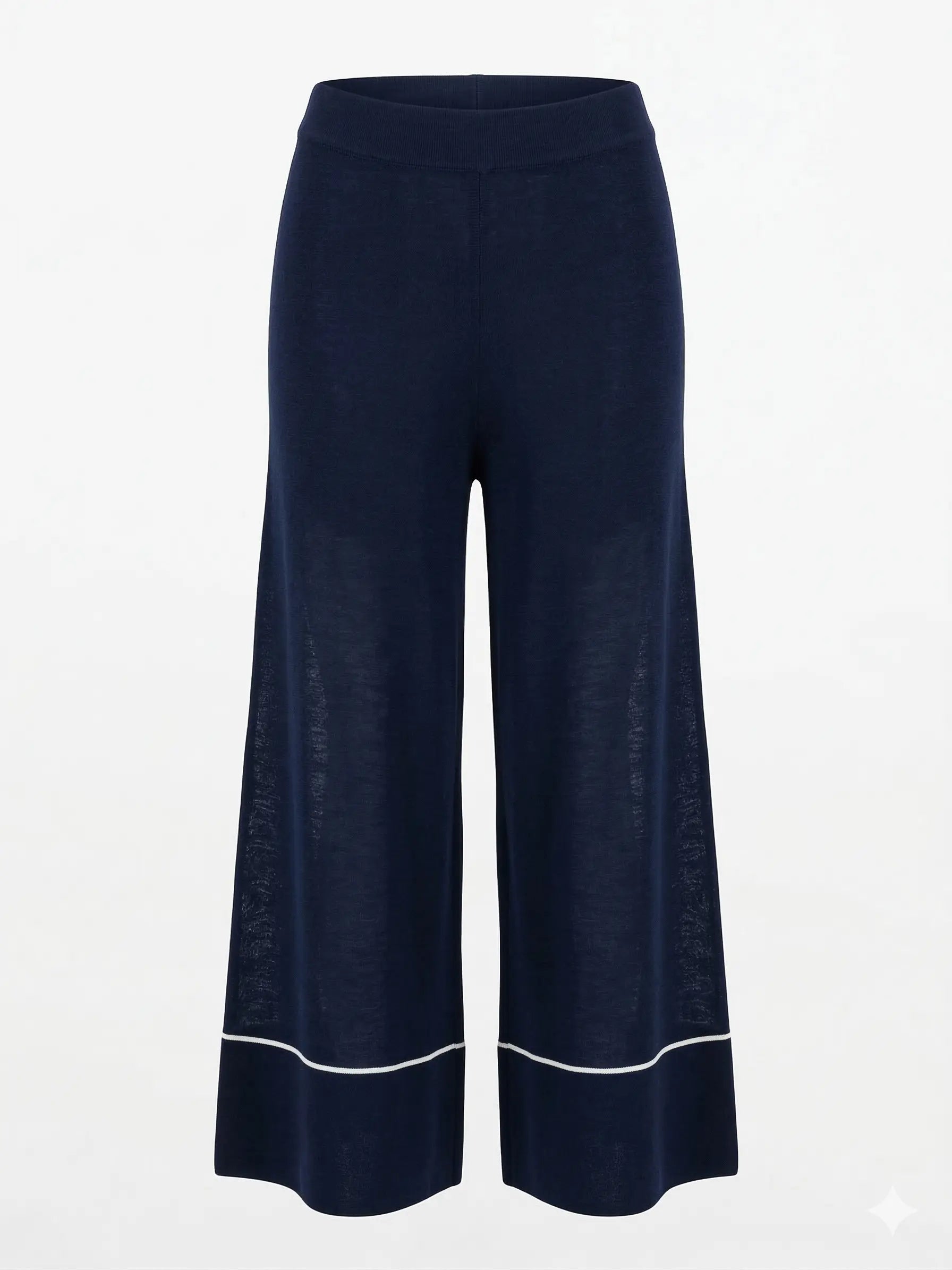 Pantalone profili a contrasto vaniglia DORABELLA