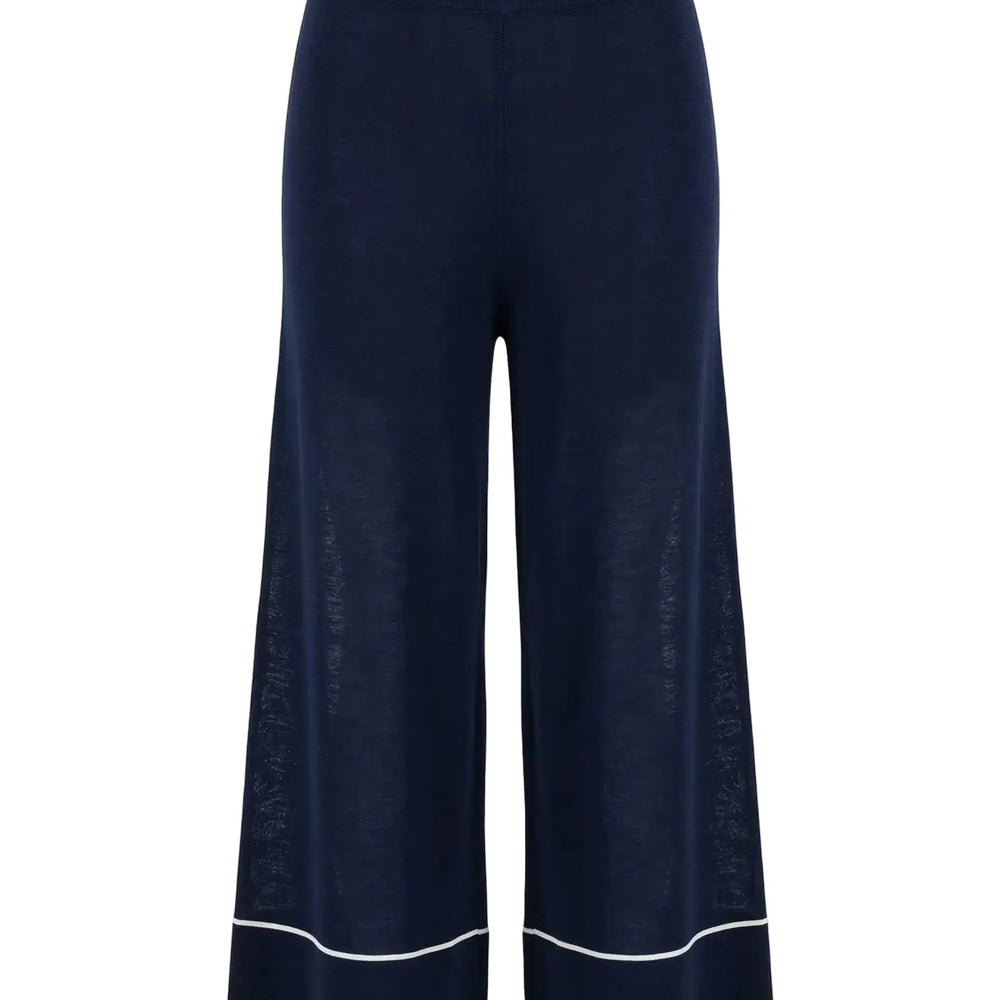 Pantalone profili a contrasto vaniglia DORABELLA