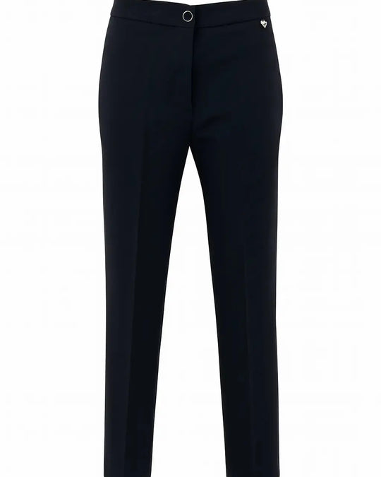 Pantalone sigaretta con bustino e bottone DORABELLA
