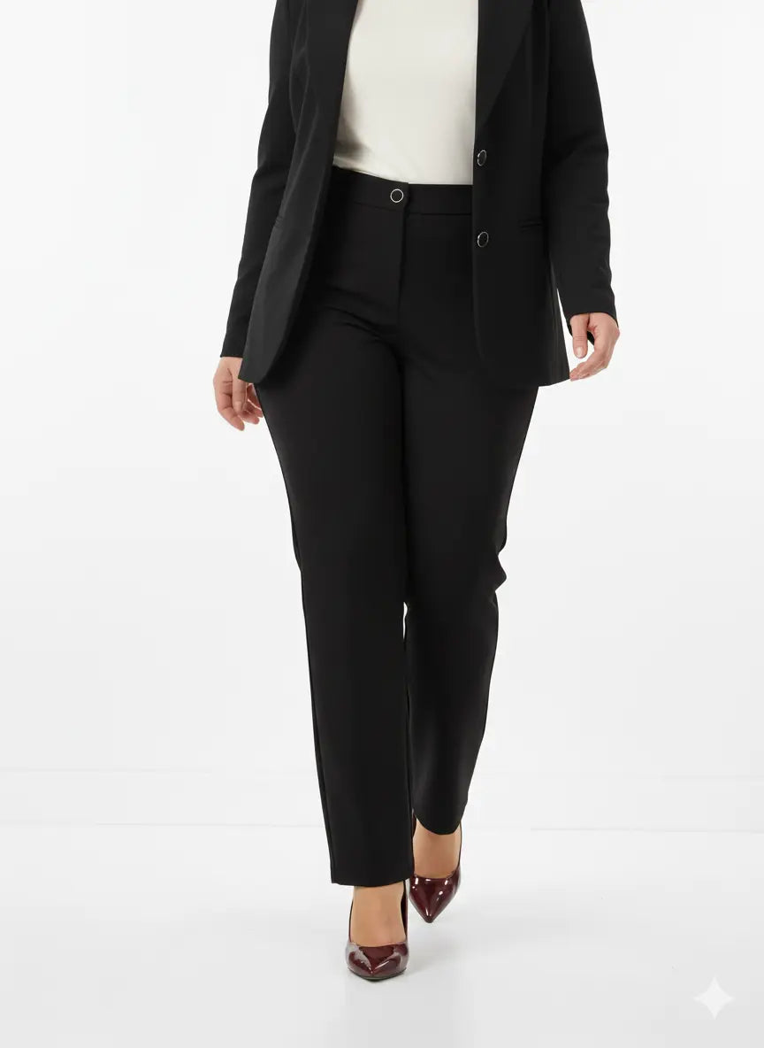 Pantalone sigaretta con bustino e bottone DORABELLA PIU'