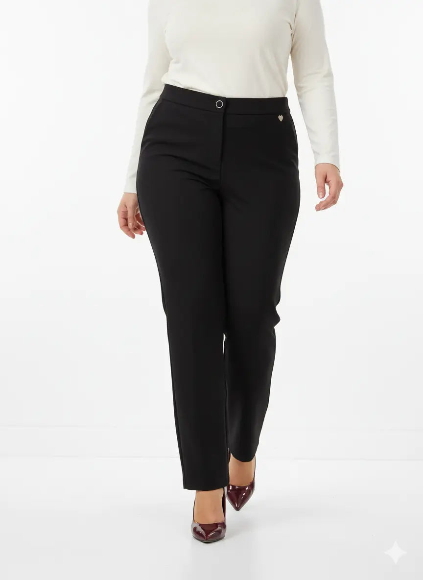 Pantalone sigaretta con bustino e bottone DORABELLA PIU'