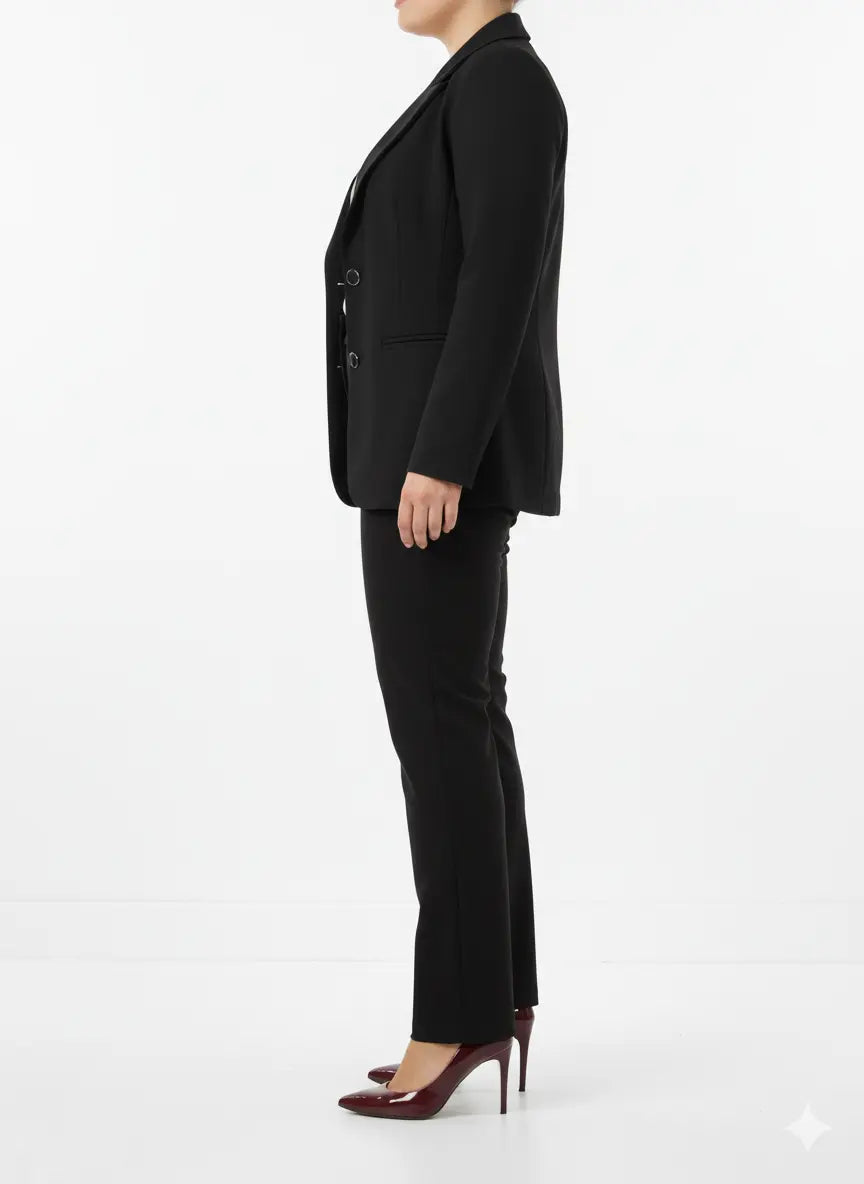 Pantalone sigaretta con bustino e bottone DORABELLA PIU'