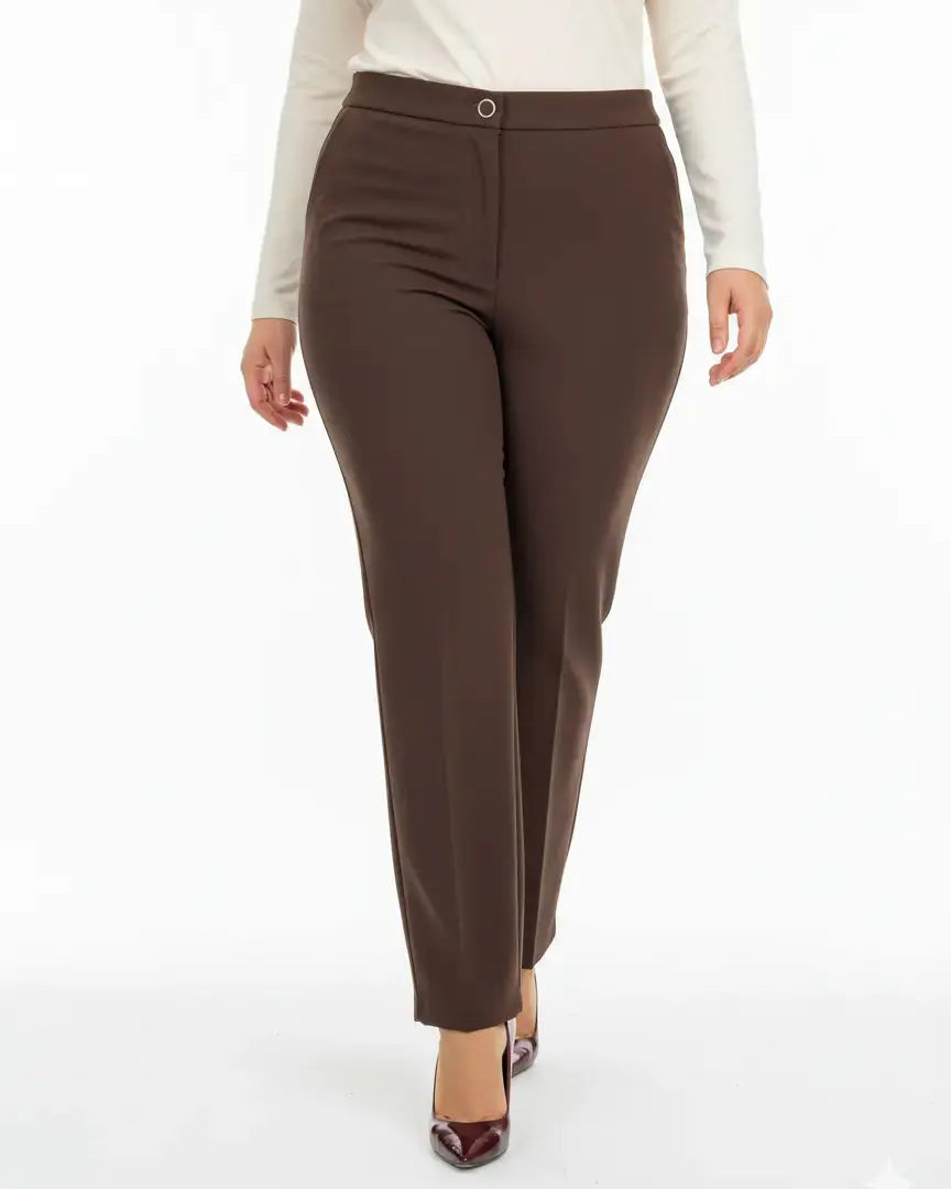 Pantalone sigaretta con dettaglio bottone DORABELLA PIU'