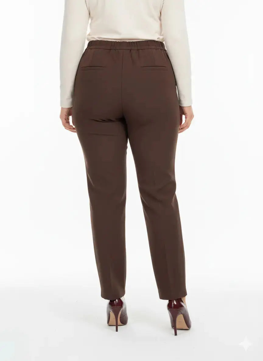 Pantalone sigaretta con dettaglio bottone DORABELLA PIU'