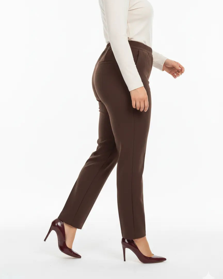 Pantalone sigaretta con dettaglio bottone DORABELLA PIU'