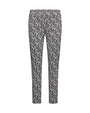 Pantalone skinny in misto cotone jacquard con fantasia a righe BIANCO-NERO DORABELLA