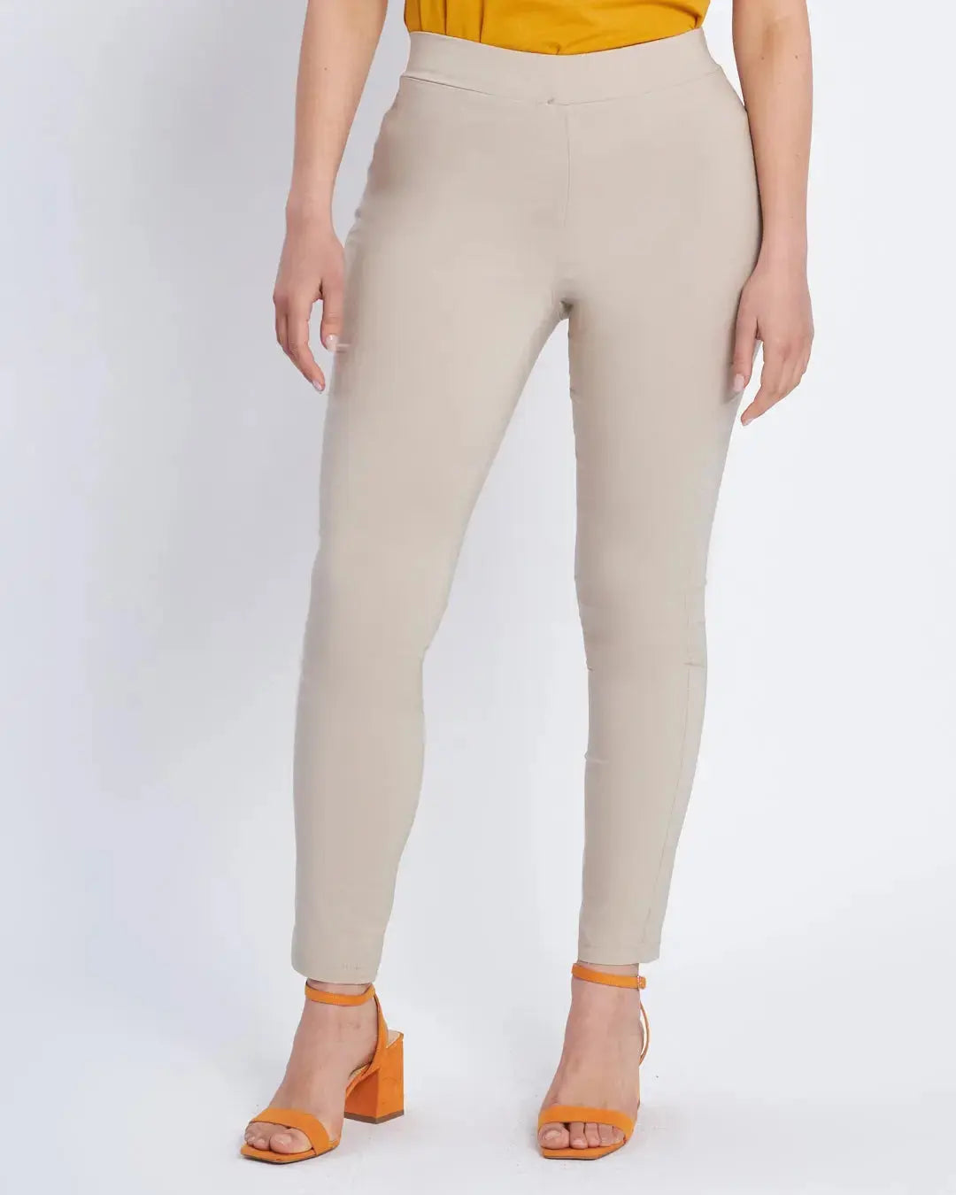 Pantalone skinny in tessuto stretch BEIGE DORABELLA EASY