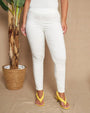 Pantalone skinny in tessuto stretch BIANCO DORABELLA EASY XXL