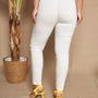 Pantalone skinny in tessuto stretch BIANCO DORABELLA EASY