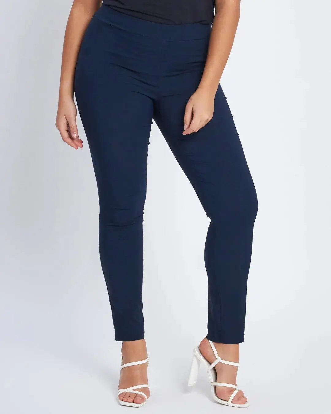 Pantalone skinny in tessuto stretch BLU DORABELLA EASY
