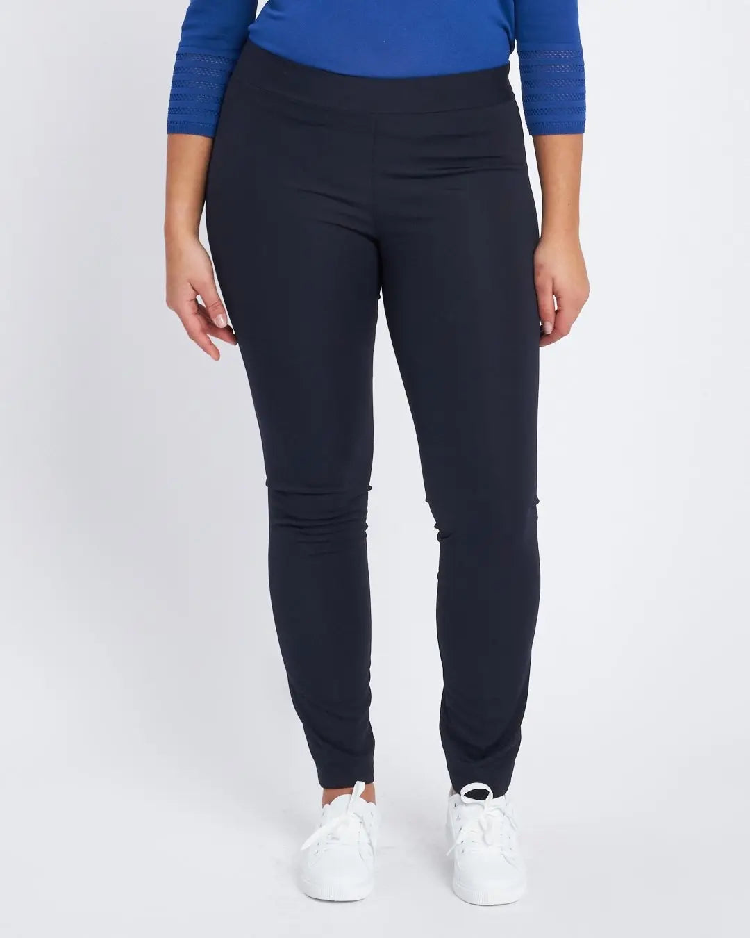 Pantalone skinny in tessuto stretch BLU-NAVY DORABELLA EASY XXL