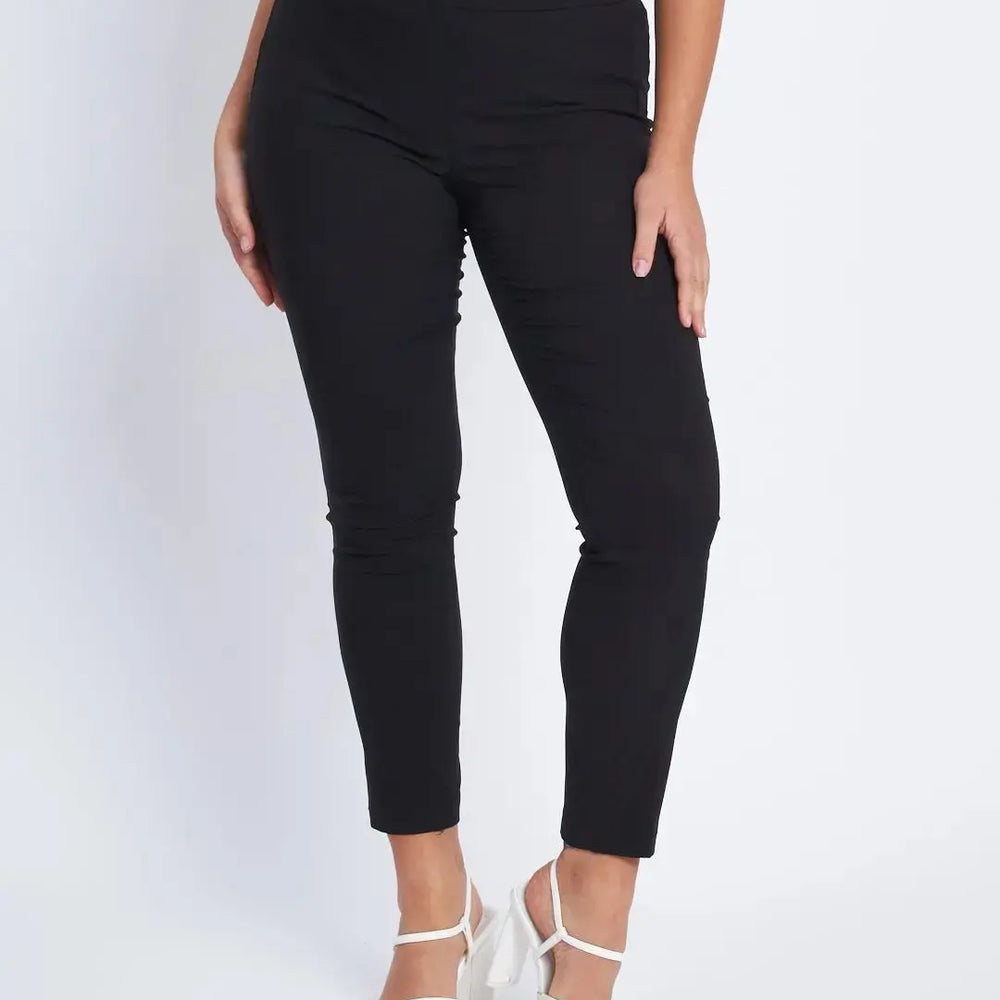 Pantalone skinny in tessuto stretch NERO DORABELLA EASY XXL