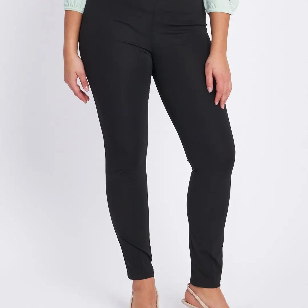 Pantalone skinny in tessuto stretch NERO DORABELLA EASY XXL