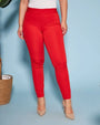 Pantalone skinny in tessuto stretch ROSSO DORABELLA EASY