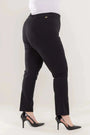 Pantalone skinny in twill di misto cotone elasticizzato tinta unita con tasche DORABELLA PIU'