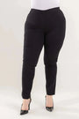 Pantalone skinny in twill di misto cotone elasticizzato tinta unita con tasche DORABELLA PIU'
