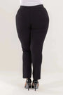 Pantalone skinny in twill di misto cotone elasticizzato tinta unita con tasche DORABELLA PIU'